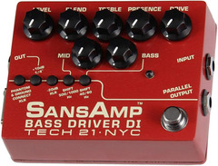 Tech 21 Sansamp Bass Driver & DI Vermillion Red Limited Edition image 2