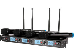 American Audio WM419 4-Channel UHF Wireless Handheld Microphone System image 2