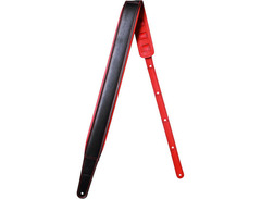 Richter Straps Springbreak I Nappa Guitar Strap Black/Red image 2