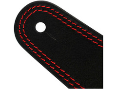 Richter Straps Springbreak I Nappa Guitar Strap Black/Red image 4