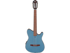 Ibanez FRH10N Nylon-String Acoustic-Electric Guitar Indigo Blue Metallic Flat image 3
