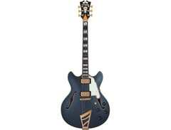 D'Angelico Deluxe DC Semi-Hollow Double Cutaway with Stairstep Tailpiece image 3