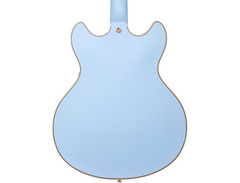 D'Angelico Deluxe DC Semi-Hollow Double Cutaway with Stop-Bar Tailpiece, No F-Holes image 2