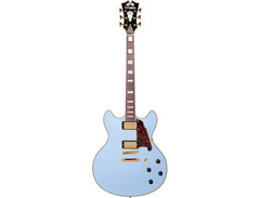 D'Angelico Deluxe DC Semi-Hollow Double Cutaway with Stop-Bar Tailpiece, No F-Holes image 3