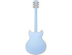 D'Angelico Deluxe DC Semi-Hollow Double Cutaway with Stop-Bar Tailpiece, No F-Holes image 4