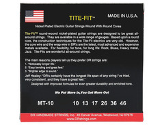 DR Strings MT-10 Tite-Fit Compression Wound Electric Guitar Strings image 2