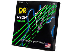 DR Strings Hi-Def Neon Green Electric image 3
