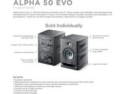 Focal Alpha 50 Evo Powered Studio Monitor (Pair) image 2