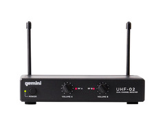 Gemini UHF-02M 2-Channel Wireless Microphone System - Band S12 image 2
