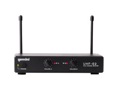 Gemini UHF-02M 2-Channel Wireless Microphone System - Band S34 image 2