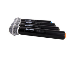 Gemini UHF-04M 4-Channel Wireless Handheld Microphone System image 4