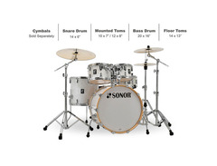 Sonor AQ2 Studio 5-piece Shell Pack image 2