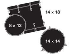 Gretsch CT1-J483 Catalina Club Round Badge 8x12 / 14x14 / 14x18" 3pc Drum Kit image 2