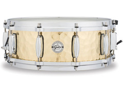 Gretsch S1-0514-BRH Full Range Series 5x14" Hammered Brass Snare Drum image 2