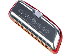 Hohner 542BL-G Progressive Series Golden Melody Harmonica - Key of G image 2