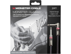 Monster Cable Classic 1/4 Inch Angled to Straight Instrument Cable 21 Foot image 2