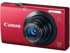 Canon PowerShot A3400 IS HD camera (red) image 3