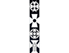 D'Addario Joe Satriani Swivel Guitar Strap Crosses 2 in. image 4