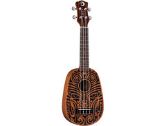 Luna Tribal Pineapple Mahogany Ukulele image 3