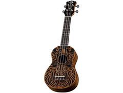 Luna Tribal Soprano Mahogany Ukulele image 3