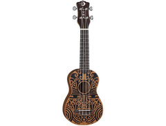 Luna Tribal Soprano Mahogany Ukulele image 4