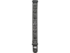 Planet Waves Joe Satriani Planet Lock Guitar Strap, Skull N Bones image 2