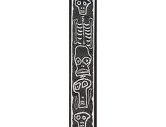Planet Waves Joe Satriani Planet Lock Guitar Strap, Skull N Bones image 4