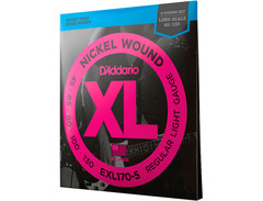 D'Addario EXL170-5 XL Nickel Round Wound 5-String Long Bass Strings image 3