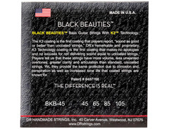 DR Strings Black Beauties Medium 4-String Bass Strings image 2