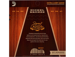 D'Addario Nickel Bronze Acoustic Guitar (10-47) image 2