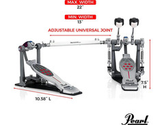 Pearl Eliminator Redline Double Bass Drum Pedal - Chain Drive image 3