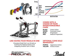 Pearl Eliminator Redline Double Bass Drum Pedal - Chain Drive image 4