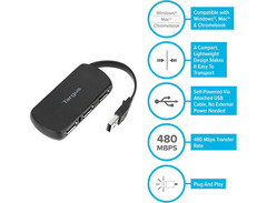 Targus ACH114EU 4-Port USB 2.0 Hub image 4
