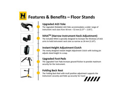 Hercules Stands GS422B Plus Series AutoGrip Stand for 2 Guitars image 4