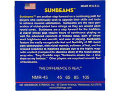 DR Strings DR Sunbeams Bass Strings (.45-105) image 2