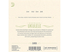 D'Addario EJ65S Pro-Arte Custom Extruded Soprano Nylon Ukulele Strings image 2