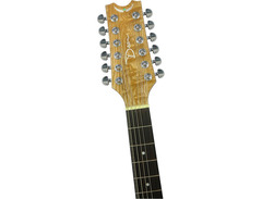 Dean Exotica Quilt Ash A/E 12 String Guitar - GN image 2