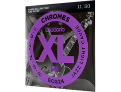 D'Addario ECG24 XL Flatwound Chromes Jazz Light (11-50) image 3