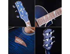 Lindo Guitars Slim Acoustic - Blue image 3
