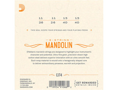 D'Addario EJ74 Phosphor Bronze Medium Mandolin Strings (11-40) image 2