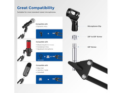 Neewer Microphone Suspension Boom Scissor Arm Stand image 2