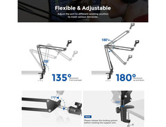 Neewer Microphone Suspension Boom Scissor Arm Stand image 4