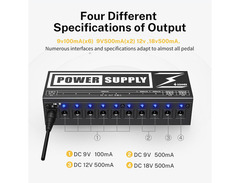 Donner DP-2 Guitar Pedal Power Supply image 4