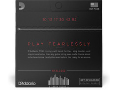 D'Addario NYXL1052 Nickel Wound Electric Guitar Strings, Light Top / Heavy Bottom, 10-52 image 2