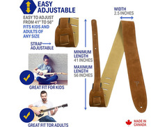 Perri's Leathers Suede Guitar Strap image 2