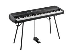 Korg Sp-280 88-Key Digital Piano With Stand Black image 3