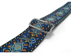 Couch Electric Blue "Hendrix" Hippie Weave Seatbelt Strap image 3