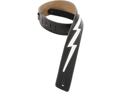 Levy's Leathers DM2-BLK 2.5-inch Leather with Leather Bolt, Black image 3