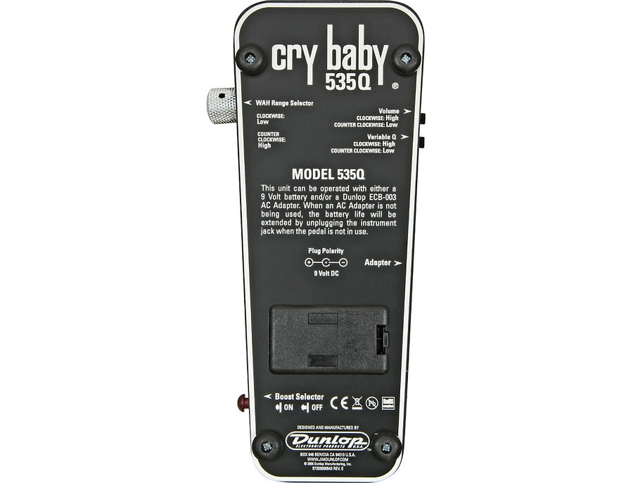 Adaptateur Secteur 9V Pour Pédale Dunlop Cry Baby Wah - Longueur Câble 120cm - Expédié De France