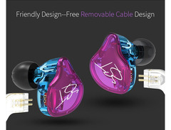 Knowledge Zenith ZST Hybrid Balance Armature with Dynamic In-ear Earphone 1BA+1DD Hifi Headset image 2